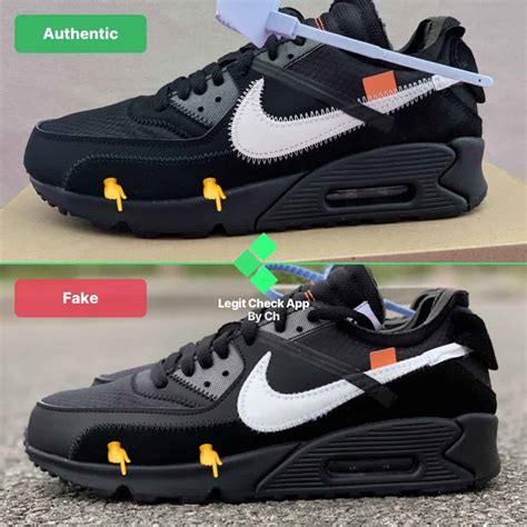 nike air max 90 off white real fake|off white air max 90 black.